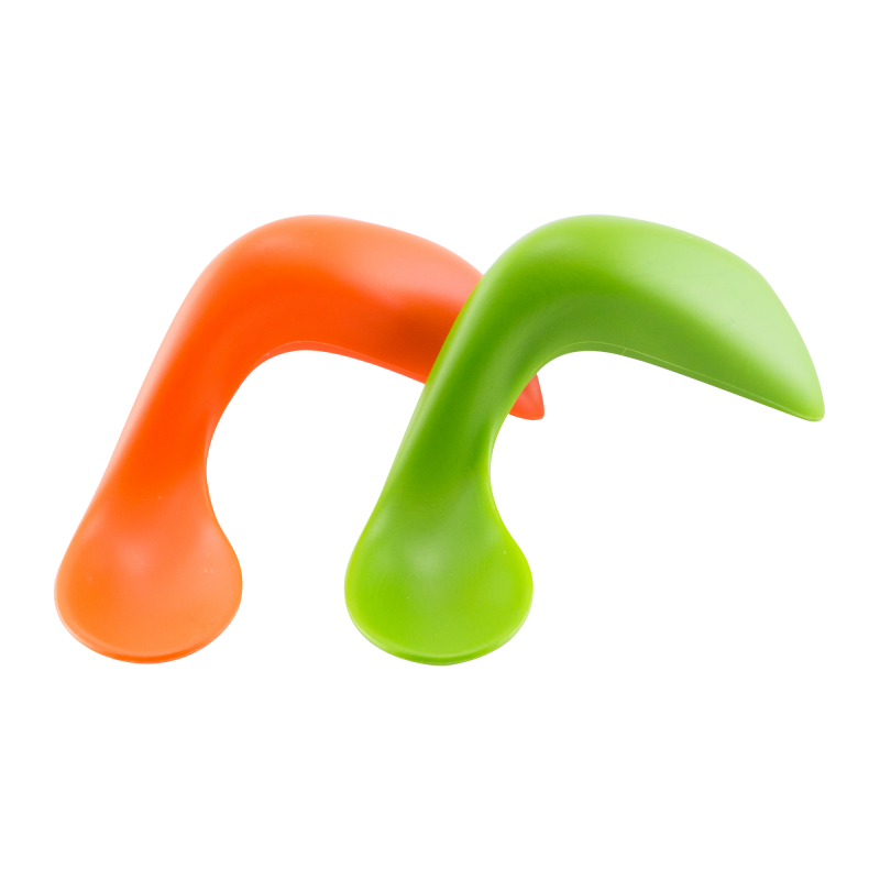 Right-Hand Toddler Spoons-Double Pack (Peas+Carrot)