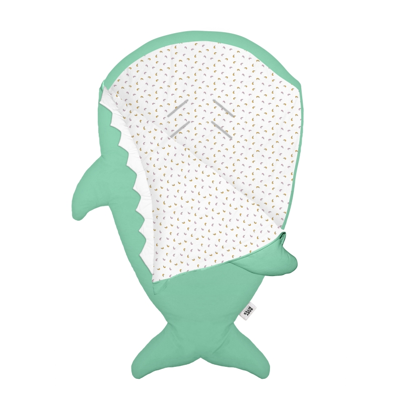 Mint Green Sleeping Bag / Prawn Lining