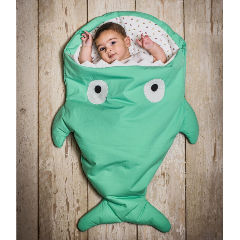 Mint Green Sleeping Bag / Prawn Lining