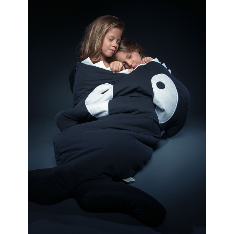 Black Kids Sleeping Bag / Penguins Lining