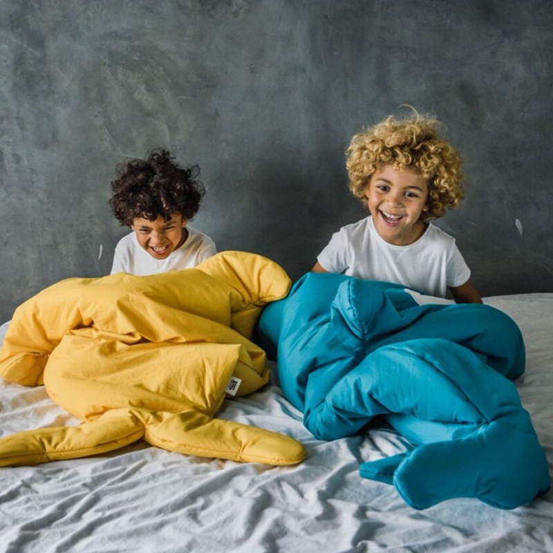 Mustard Kids Sleeping Bag / Chicks Lining