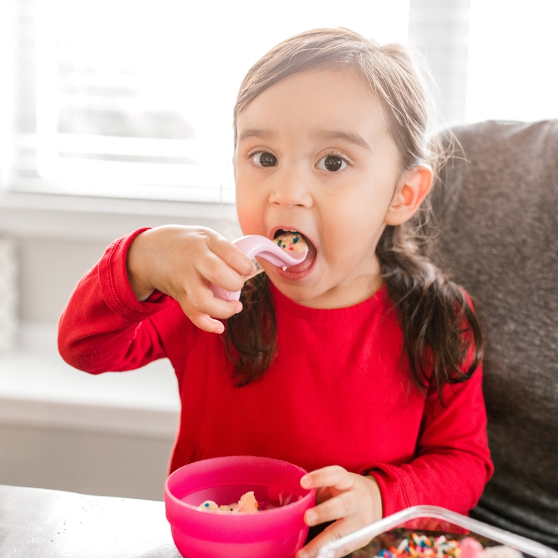 Right-Hand Toddler Spoons-Single Pack (Grapefruit)