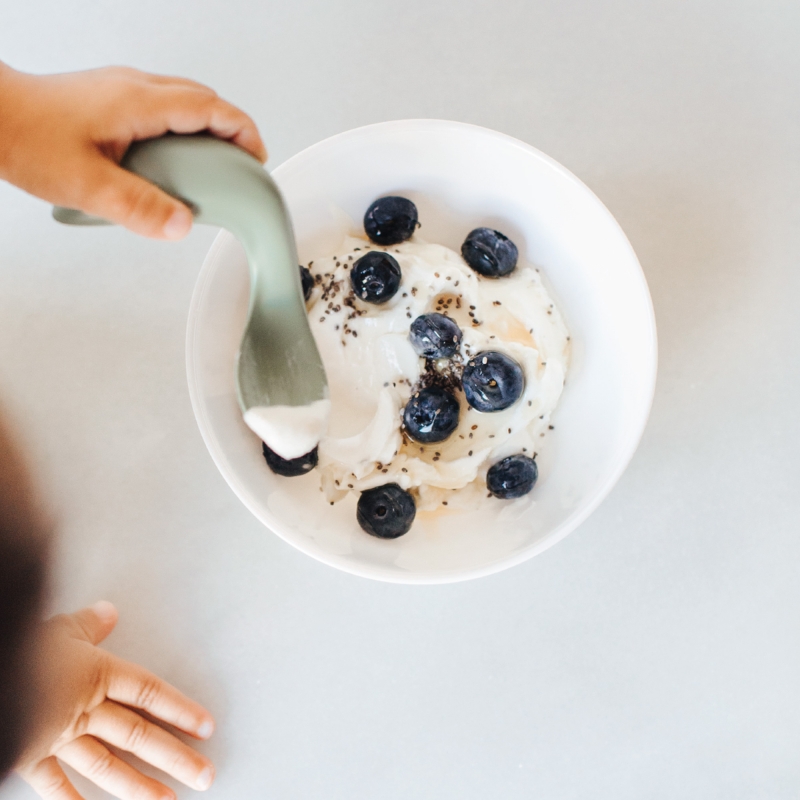 Left-Hand Toddler Spoons-Single Pack (Sage)