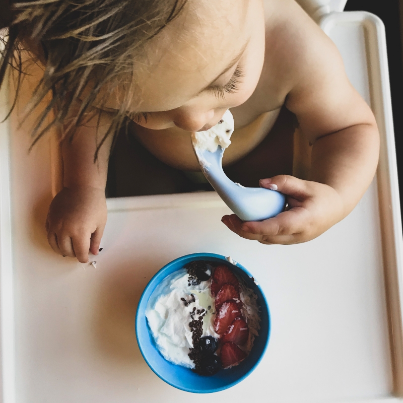 Left-Hand Toddler Spoons-Single Pack (Water)