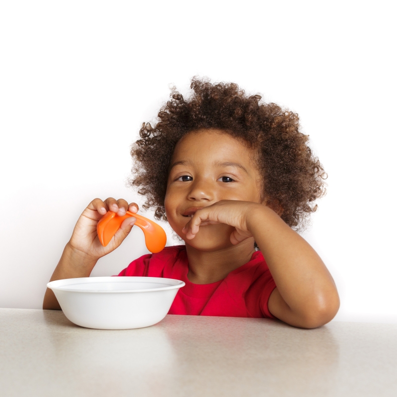 Right-Hand Toddler Spoons-Double Pack (Peas+Carrot)