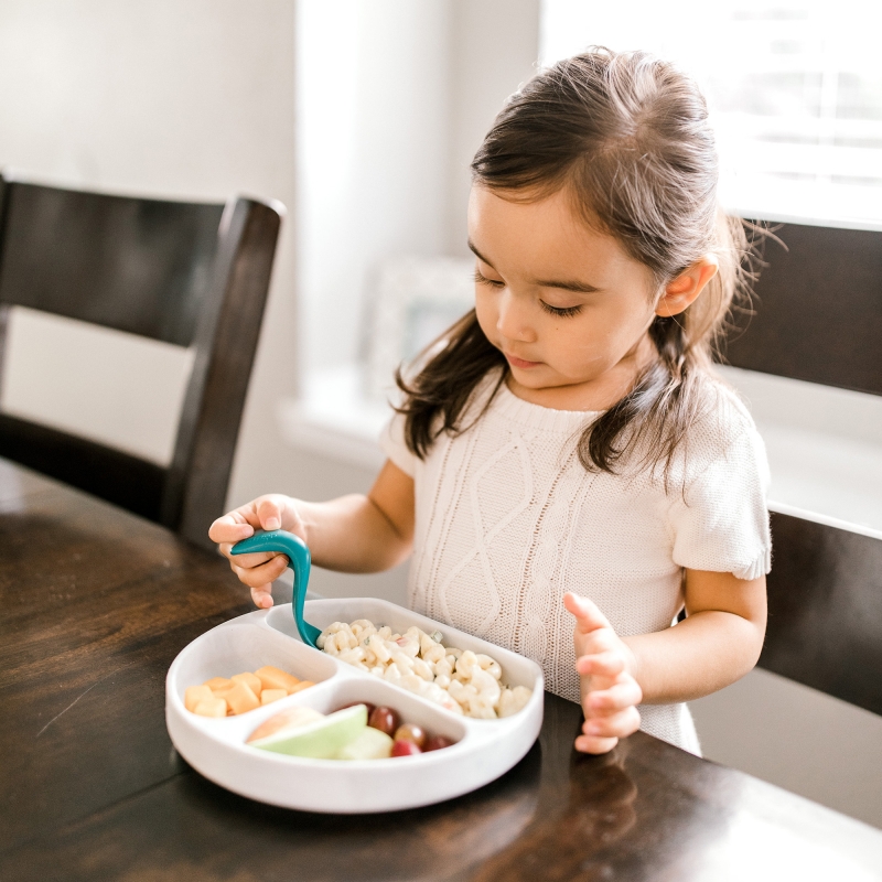 Right-Hand Toddler Spoons-Double Pack (Eggplant+Blueberry)