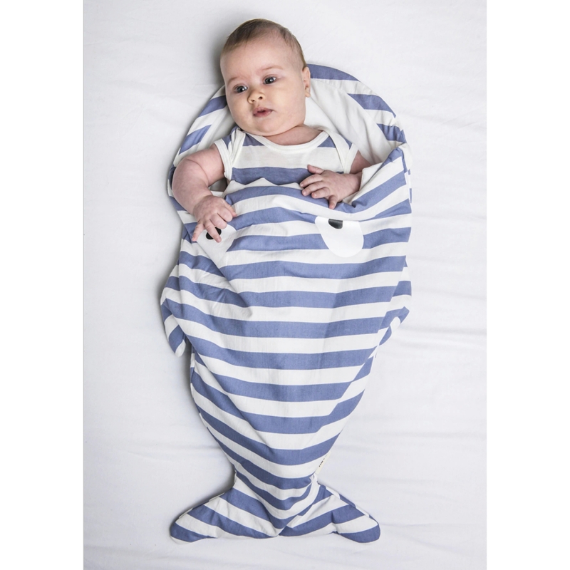 Newborns Sleeping Bag / Blue stripes