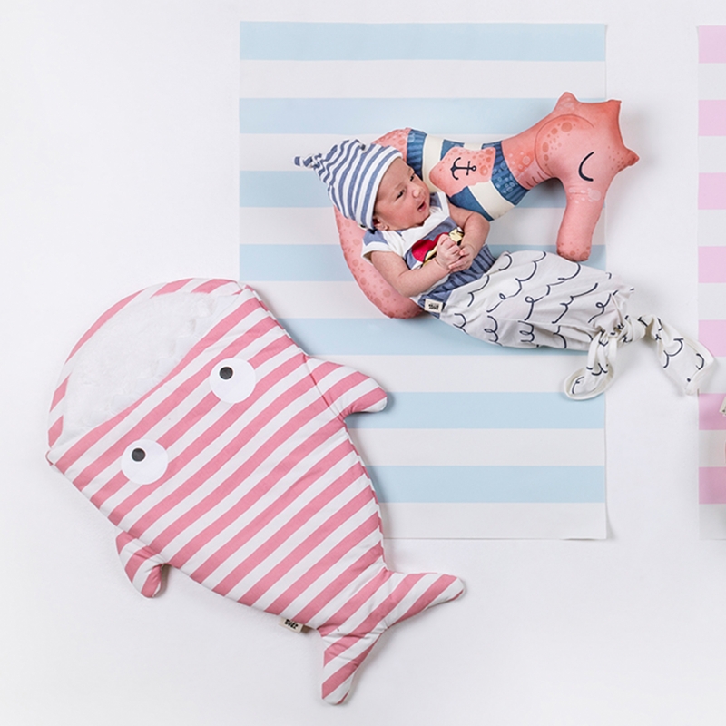 Newborns Sleeping Bag / Pink stripes